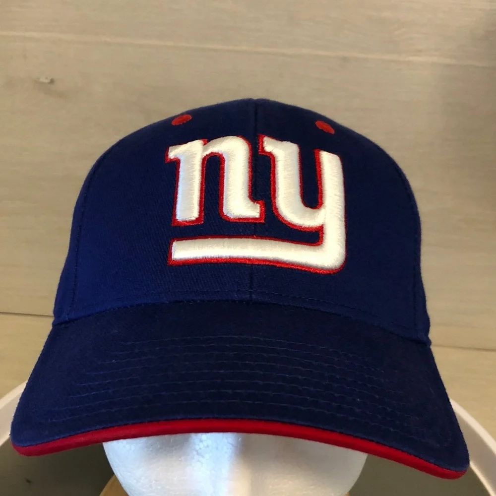 Vintage New York Giants NFL Team Apparel Large Logo Adjustable Snapback Hat Cap